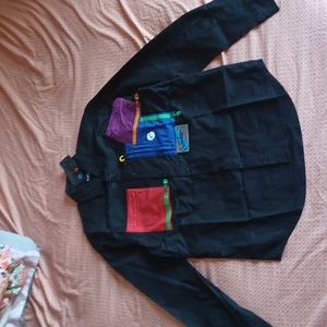 Cookies men black long sleeve button down.